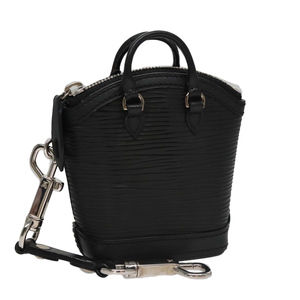 LOUIS VUITTON Epi Mini Lockit Charm Black LV Auth bs21489